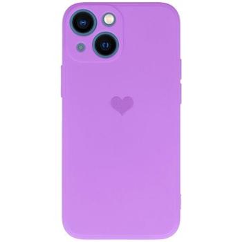 Vennus Valentýnské pouzdro Heart pro iPhone 14 - fialové (TT4427)