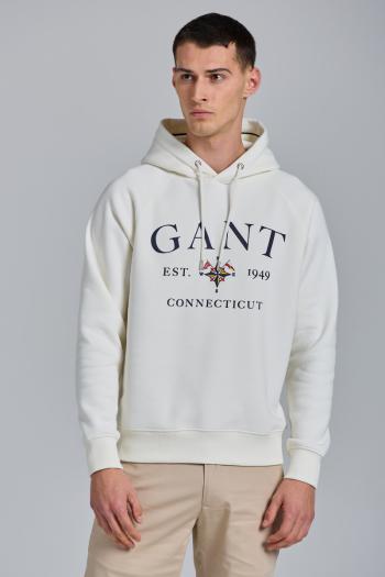 MIKINA GANT D1. GANT SAILING SWEAT HOODIE bílá XL