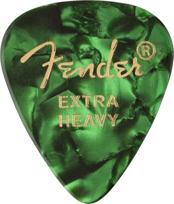 Fender 351 Shape Picks, Extra Heavy, Green Moto