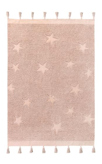 Lorena Canals koberce Bio koberec kusový, ručně tkaný Hippy Stars Vintage Nude - 120x175 cm Růžová