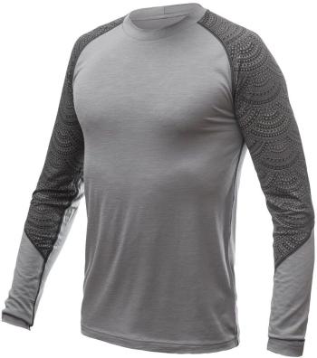 SENSOR MERINO IMPRESS pánské triko dl.rukáv šedá/maori Velikost: L