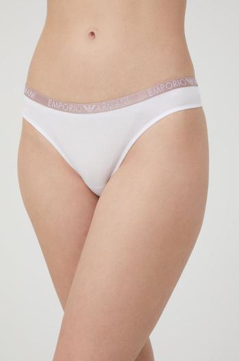 Tanga Emporio Armani Underwear bílá barva