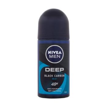 Nivea Men Deep Black Carbon Beat 48H 50 ml antiperspirant pro muže roll-on