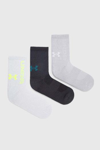 Ponožky Under Armour 3-pack černá barva, 1373084