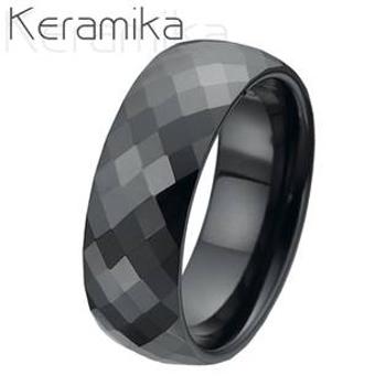 NUBIS® KM1002-8 Pánský keramický snubní prsten, šíře 8 mm - velikost 67 - KM1002-8-67