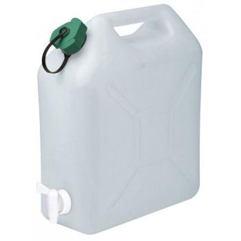 EDA JERRYCAN 10L + TAP Kanystr s kohoutkem, bílá, velikost