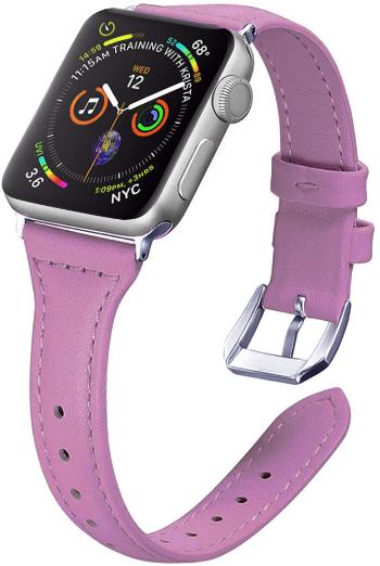 4wrist Kožený řemínek pro Apple Watch - 38/40/41 mm - Purple