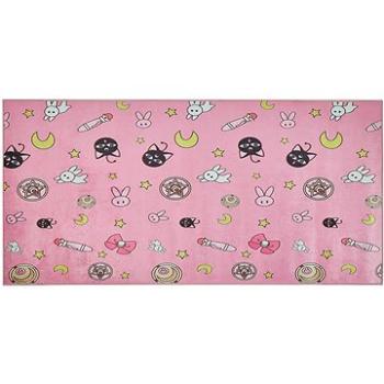 Dětský koberec  80 x 150 cm růžový GOZLER, 245901 (beliani_245901)