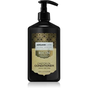 Arganicare Ricin hydratační a vyživující kondicionér pro podporu růstu vlasů pro všechny typy vlasů 400 ml