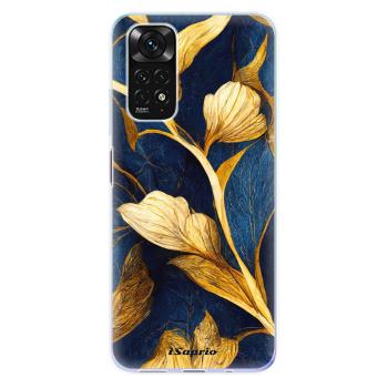 Odolné silikonové pouzdro iSaprio - Gold Leaves - Xiaomi Redmi Note 11 / Note 11S