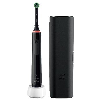 Oral-B PRO 3 3500 Cross Action elektrický zubní kartáček + cestovní pouzdro Black