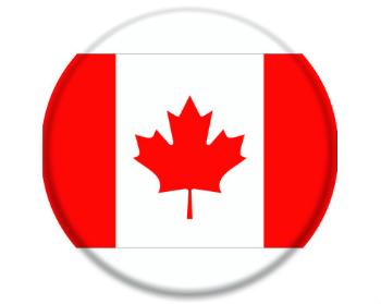 3D samolepky kruh - 5 kusů Kanada