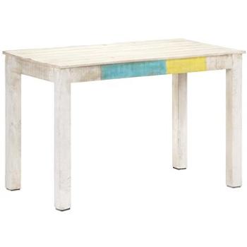 Jídelní stůl bílý 120 × 60 × 76 cm masivní mangovníkové dřevo (323557)