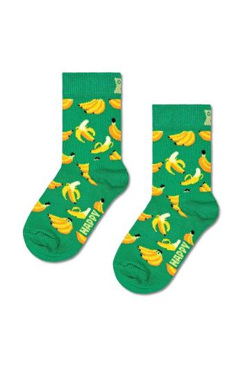 Dětské ponožky Happy Socks Kids Banana Sock zelená barva, P001453