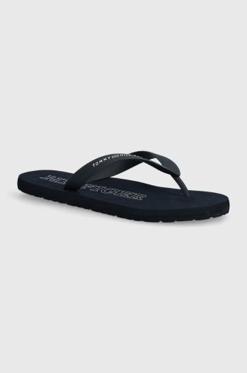 Žabky Tommy Hilfiger RUBBER BEACH SANDAL pánské, tmavomodrá barva, FM0FM05023