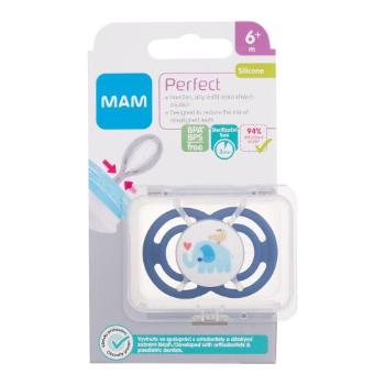 MAM Perfect Silicone Pacifier 6m+ Elephant 1 ks dudlík pro děti