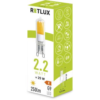 RLL 455 G9 COB 2,2W LED WW RETLUX