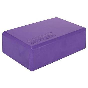 Yoga Block kostka na jógu fialová výška/ šířka: 10 cm