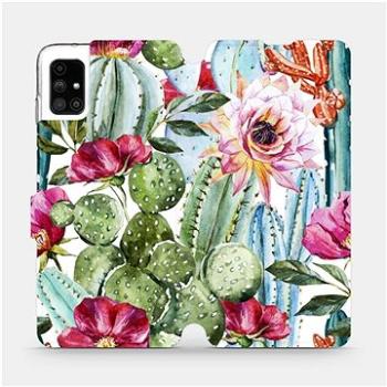 Flipové pouzdro na mobil Samsung Galaxy M51 - MG09S Kaktusy a květy (5903516365623)