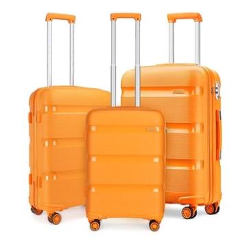 Kono Sada 3 cestovních kufrů 2092 Oranžová S M L  (K2092L-OE-20/24/28)