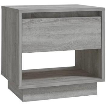 SHUMEE Noční stolek šedý sonoma 45 × 34 × 44 cm dřevotříska, 812983 (812983)