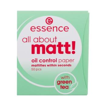 Essence All About Matt! Oil Control Paper 50 ks čisticí ubrousky pro ženy na mastnou pleť