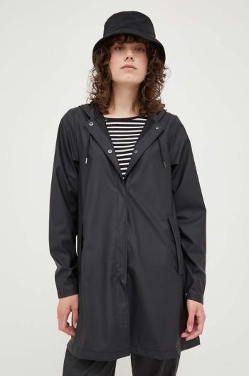 Nepromokavá bunda Rains A-line W Jacket dámská, černá barva, přechodná