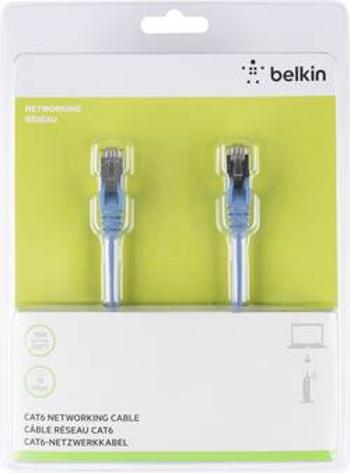 Síťový kabel RJ45 Belkin A3L981BT15MBLHS, CAT 6, S/FTP, 15.00 m, modrá