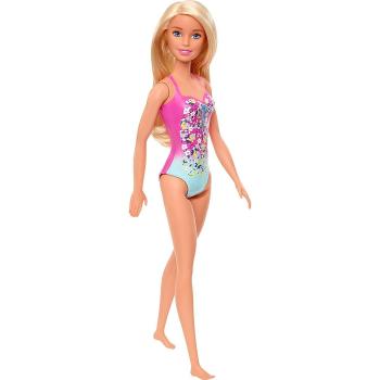 Mattel Barbie blondýnka v plavkách blondýnka růžové s květinami