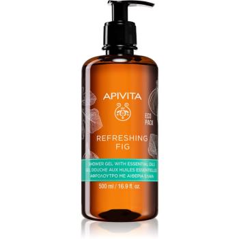 Apivita Refreshing Fig Shower Gel osvěžující sprchový gel s esenciálními oleji 500 ml