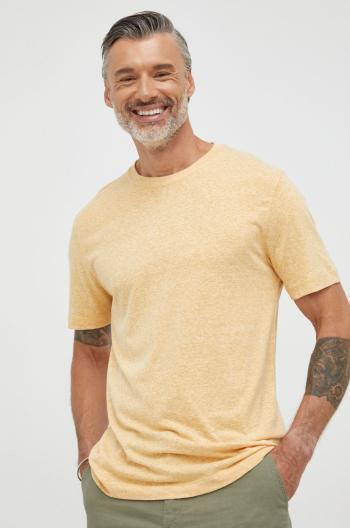 Tričko Selected Homme žlutá barva