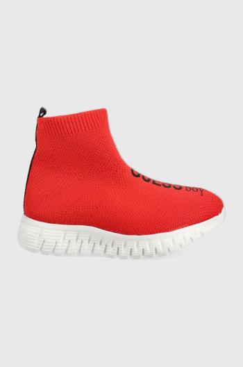 Dětské sneakers boty Guess červená barva