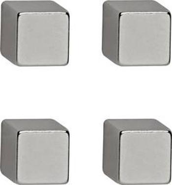 Maul 6169296 neodymový magnet, (š x v x h) 10 x 10 x 10 mm, krychle, stříbrná, 4 ks