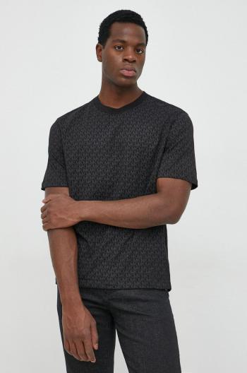 Bavlněné tričko Michael Kors černá barva
