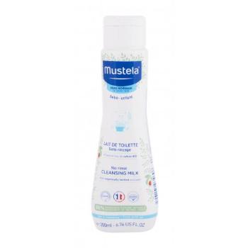 Mustela Bébé No Rinse Cleansing Milk 200 ml tělové mléko pro děti