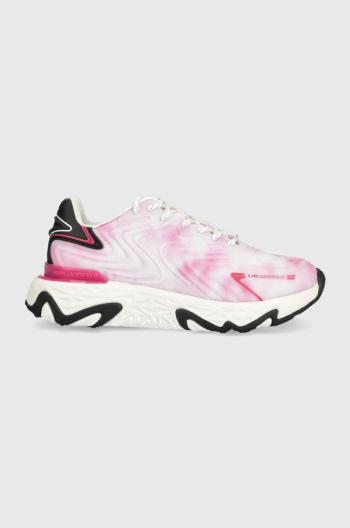 Sneakers boty Karl Lagerfeld Blaze růžová barva