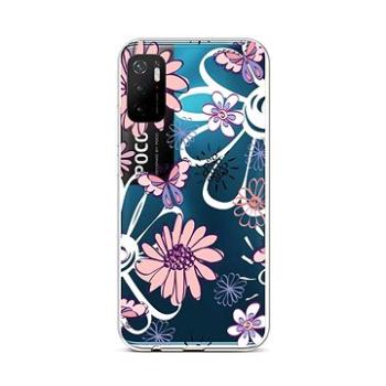 TopQ Xiaomi Poco M3 Pro silikon Flowers 59963 (Sun-59963)