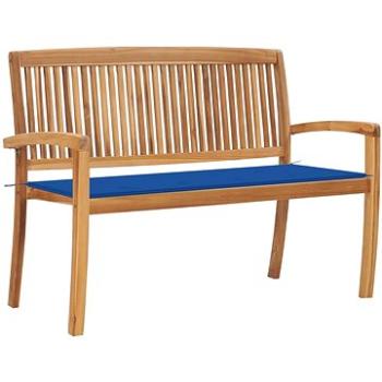 SHUMEE Stohovatelná lavice s poduškou 128,5 cm teak 3063289 (3063289)