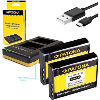 PATONA Foto Dual Quick Sony NP-BG1 + 2x baterie 960mAh (PT1940B)