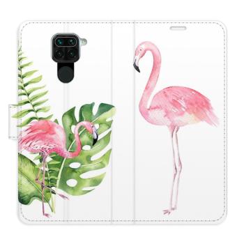 Flipové pouzdro iSaprio - Flamingos - Xiaomi Redmi Note 9