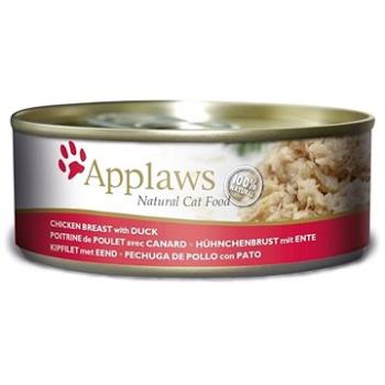 Applaws konzerva Cat kuřecí prsa a kachna 156 g (5060122494205)