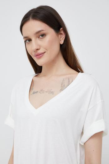 Bavlněné tričko Vero Moda bílá barva