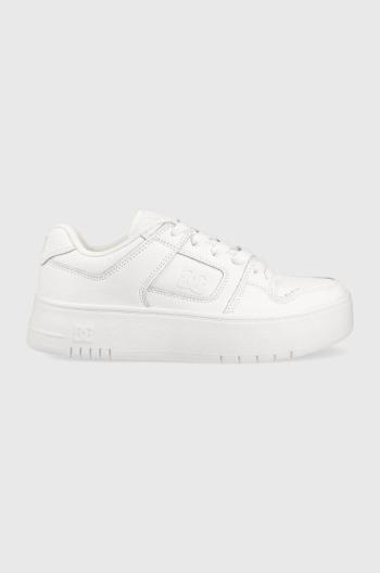 Kožené sneakers boty DC Manteca bílá barva, ADJS100156