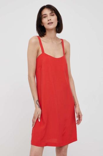 Šaty Sisley červená barva, mini