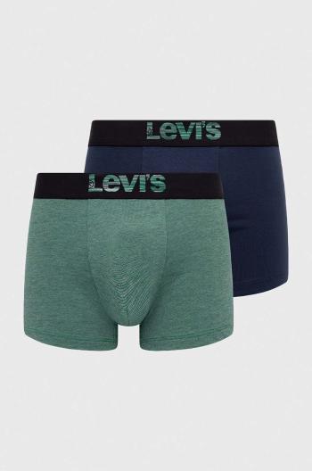 Boxerky Levi's 2-pack pánské, zelená barva