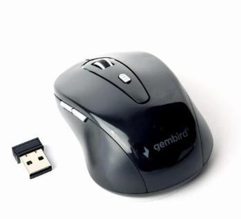 Gembird Wireless optical mouse MUSW-6B-01, 1600 DPI, nano USB, black, MUSW-6B-01