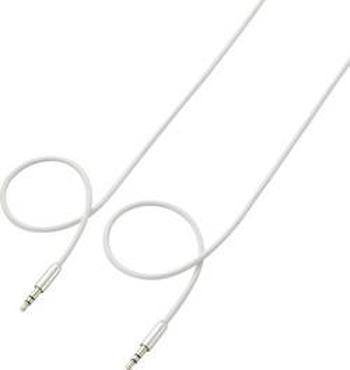 Připojovací kabel SpeaKa SuperSoft, jack zástr. 3.5 mm/jack zástr. 3.5 mm, bílý, 5 m