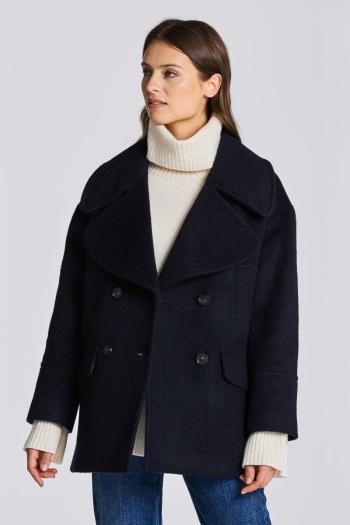 BUNDA GANT D2. OVERSIZED PEACOAT modrá XL