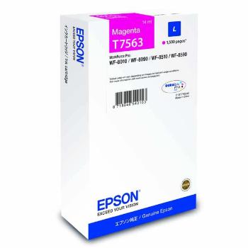 EPSON T7563 (C13T756340) - originální cartridge, purpurová, 1500 stran