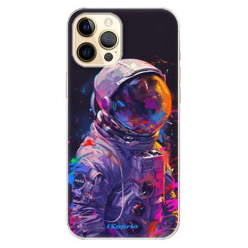 Odolné silikonové pouzdro iSaprio - Neon Astronaut - iPhone 12 Pro Max